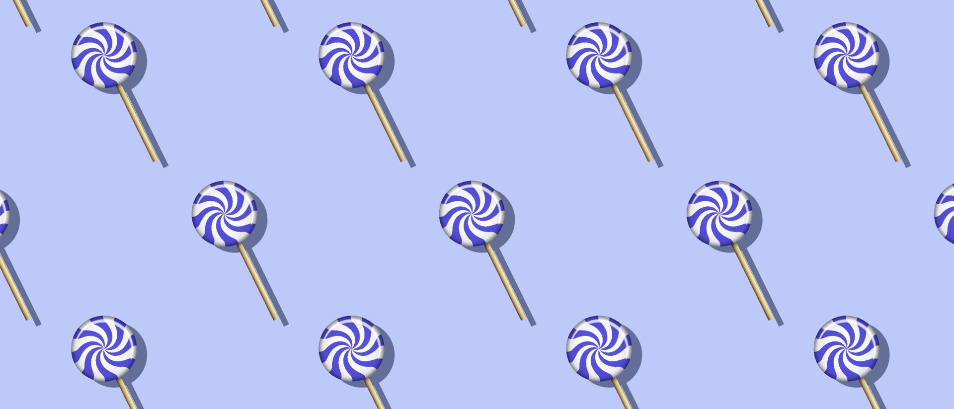 lila lollipop godis isolerade bakgrund. vektor illustration