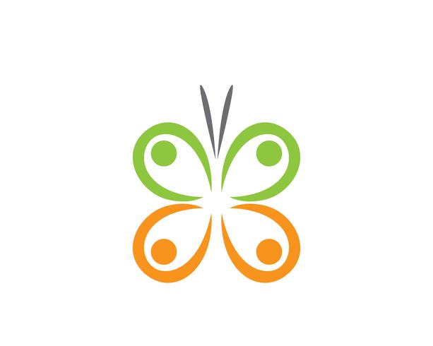 Schmetterling Logo Vektor