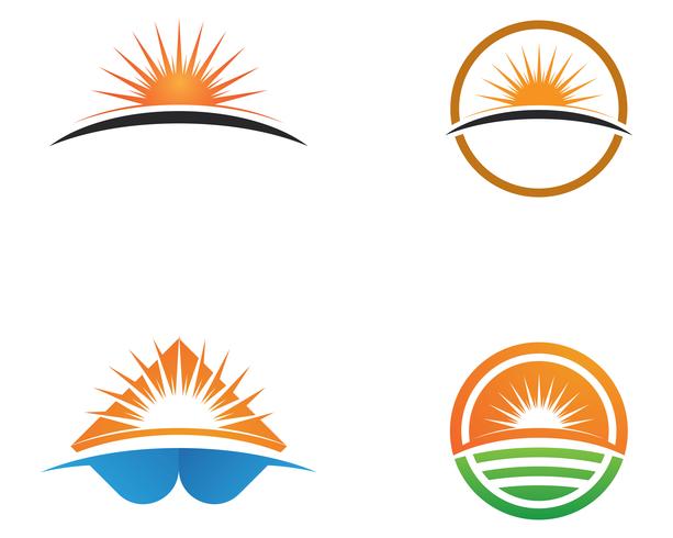 Sun-generiska logotyper och symboler vektor
