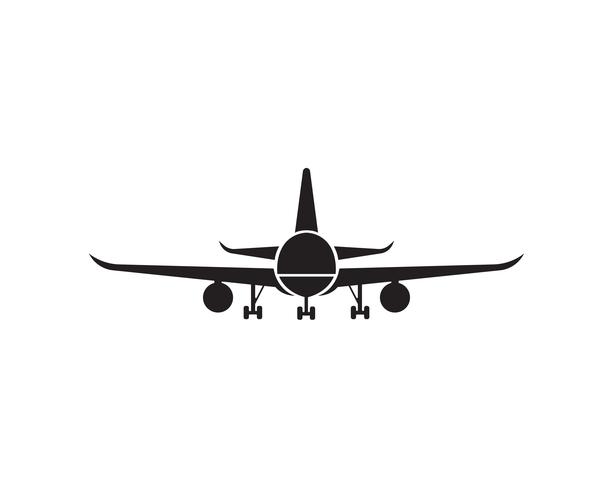 Flugzeug, Flugzeug, Airline-Logo-Label. Reise, Flugreise, Verkehrsflugzeugsymbol. Vektor-illustration vektor