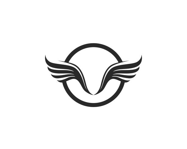 Falcon Wing Logo Mall vektor ikon design