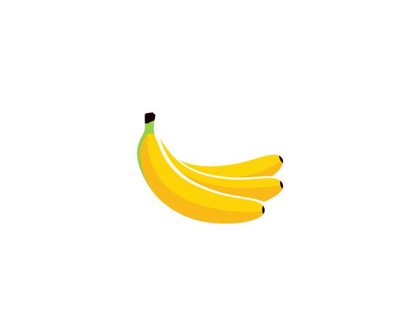 Bananan frukter vektor mall logotyp