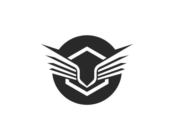 Falcon Wing Logo Mall vektor ikon design