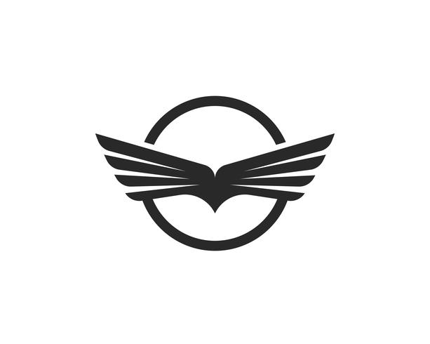 Falcon Wing Logo Mall vektor ikon design