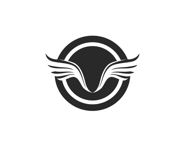 Falcon Wing Logo Template-Vektorikonendesign vektor