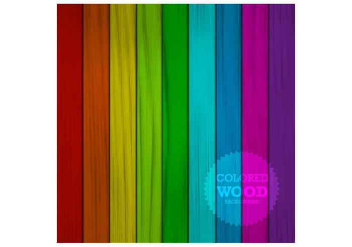 Colored Wood Background Vector