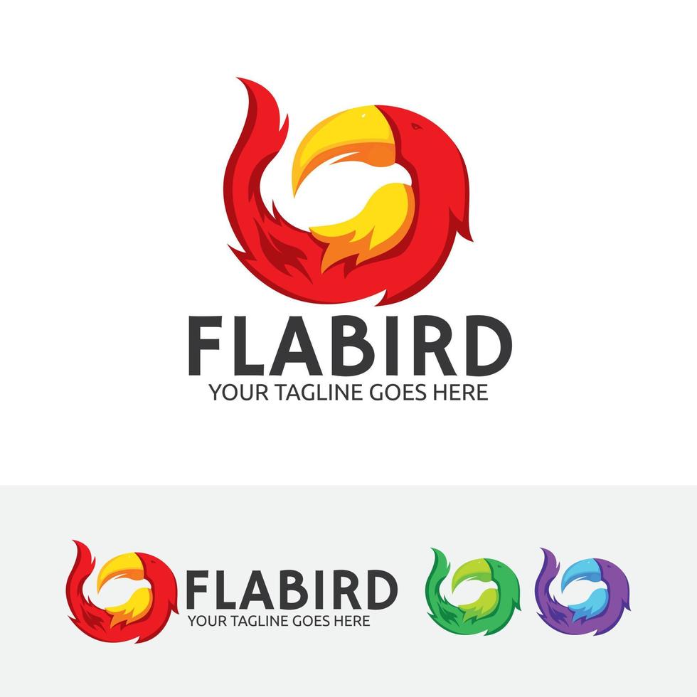 fågel vektor logotyp design