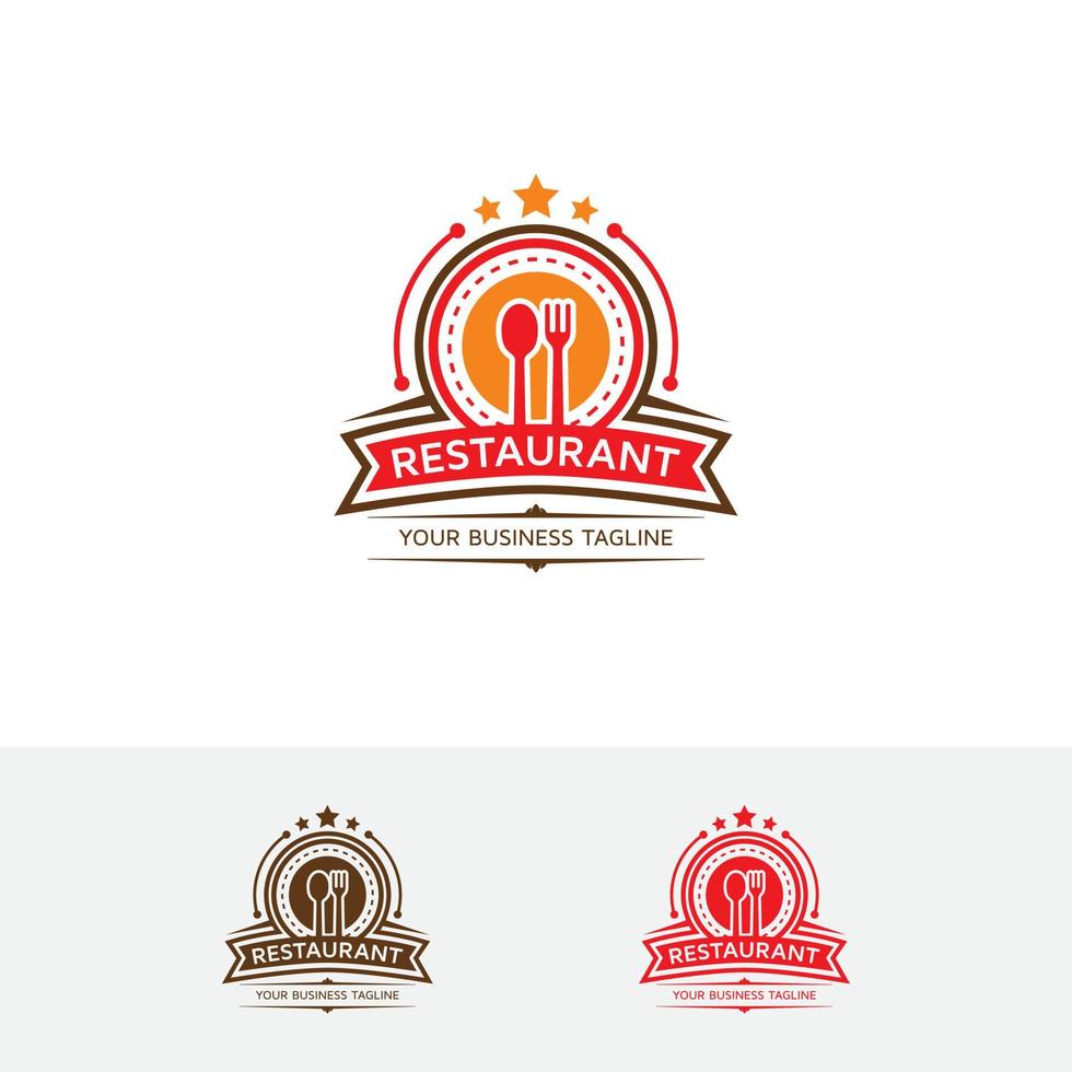 restaurang vektor logotypdesign
