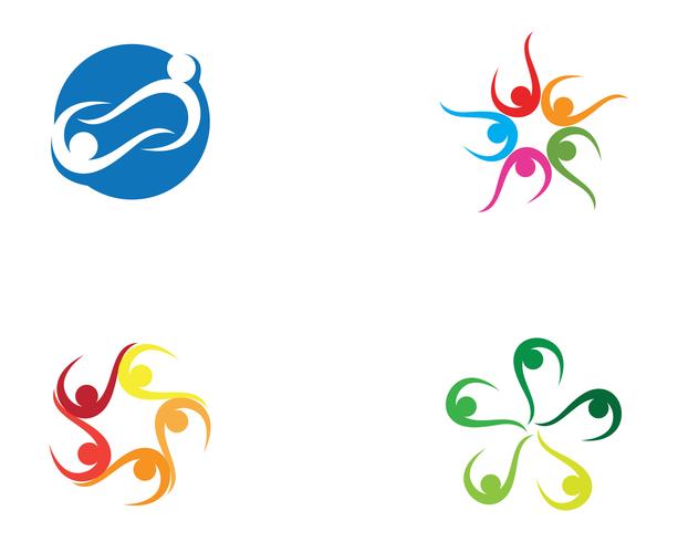 Gruppens grupplagers logo och symboler stjärna vektor