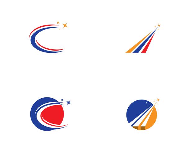 Schnellere Logo-Vorlage-Vektor-Icons vektor
