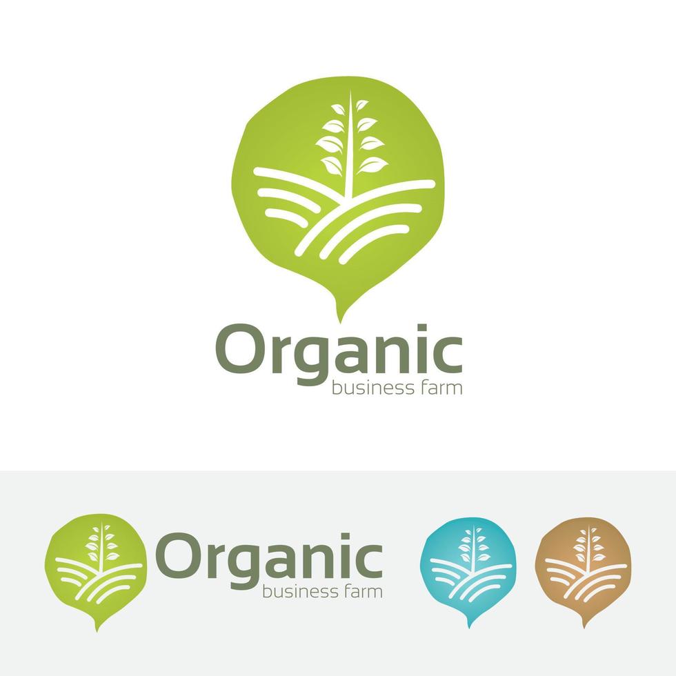 organisches Vektor-Logo-Design vektor