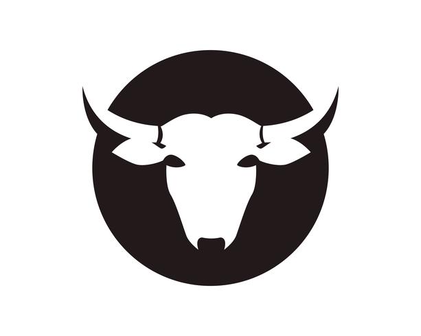 Cow head symboler och logotyp vektor mall