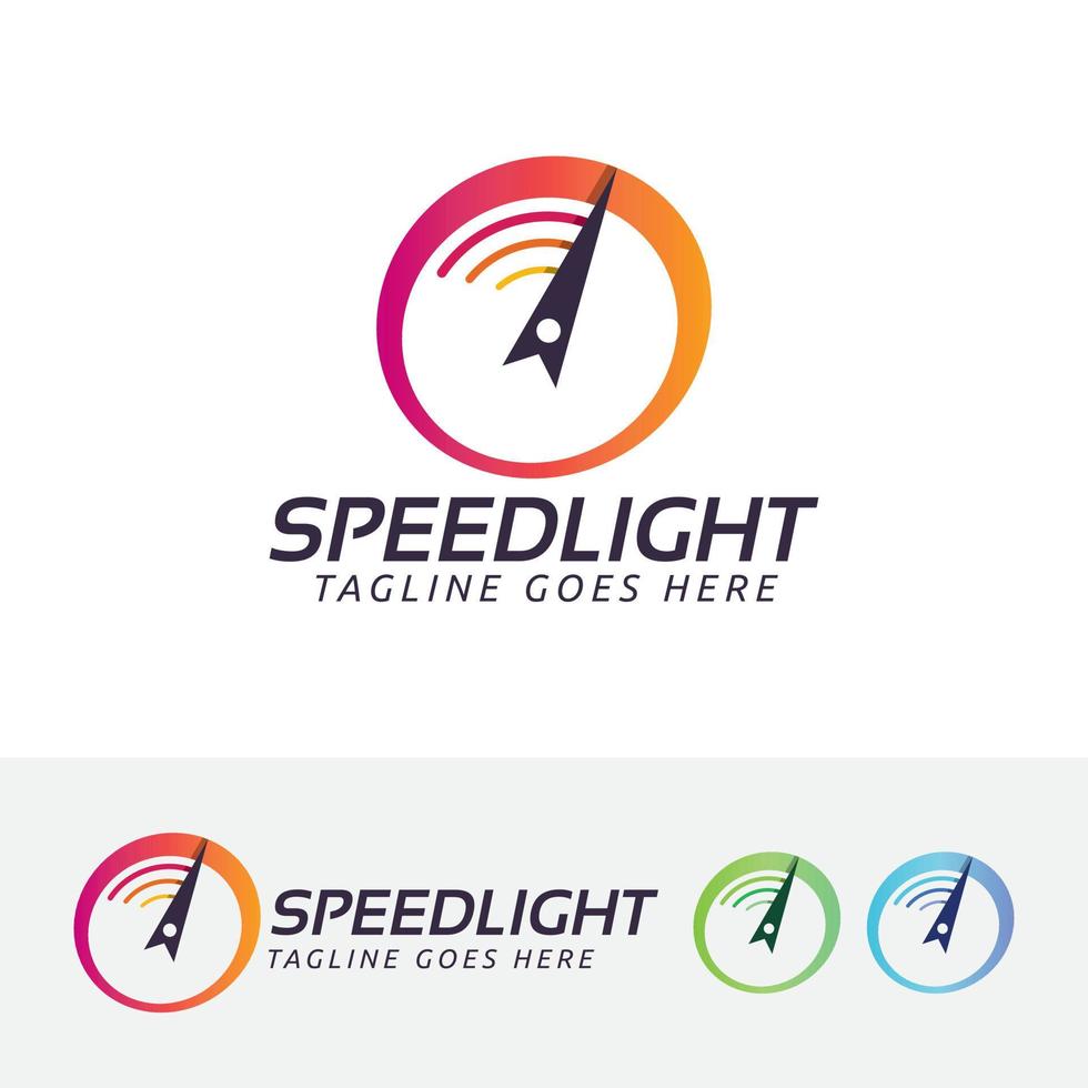 Geschwindigkeitsvektor-Logo-Design vektor