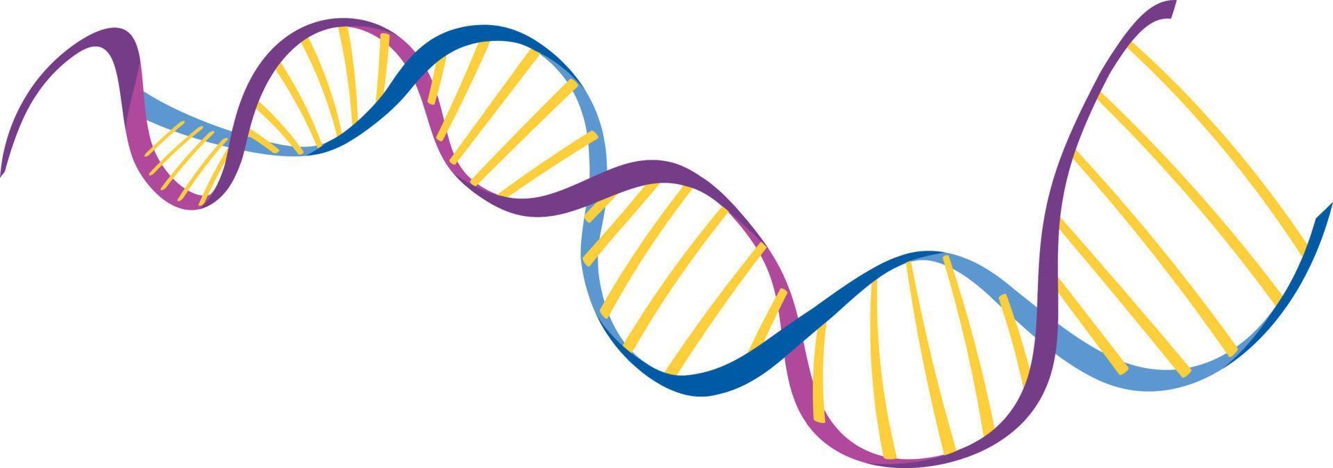 dna helix symbol isolerad på vit bakgrund vektor