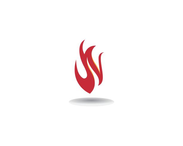 Feuer Logo Template-Vektorikone Öl-, Gas- und Energielogokonzept vektor