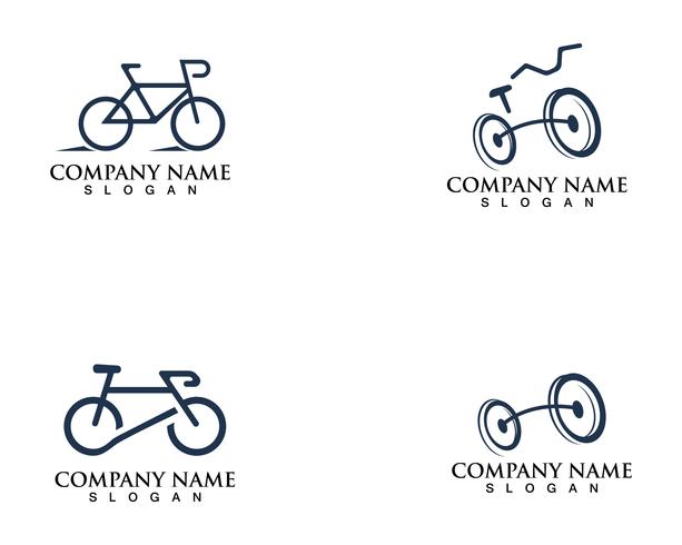 Cykellogotyp och symboler vektor