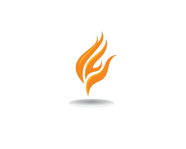 Feuer Logo Template-Vektorikone Öl-, Gas- und Energielogokonzept vektor