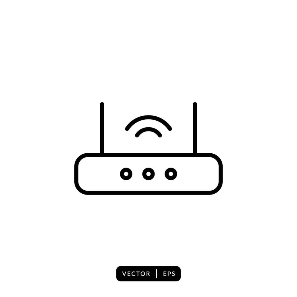 router ikon vektor - tecken eller symbol