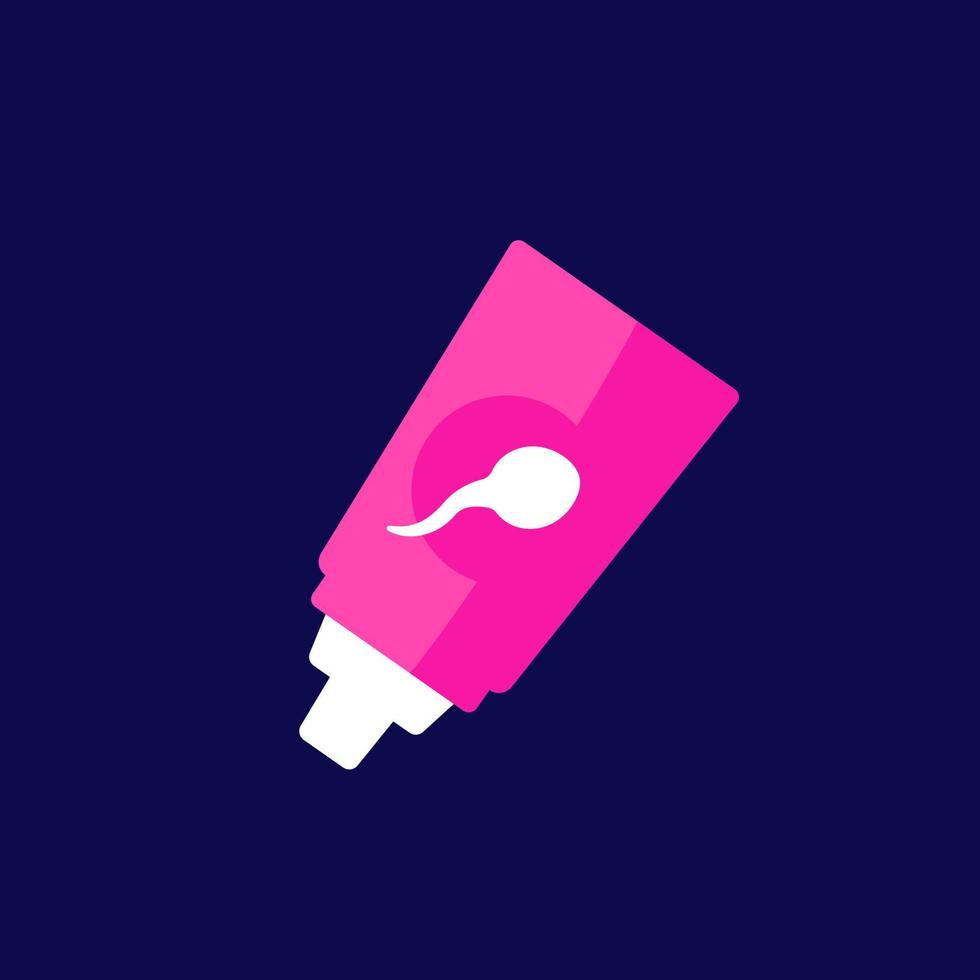 spermiedödande ikon, spermiedödande gel, preventivmedel vektor