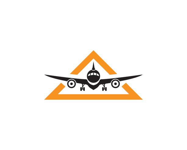 Flugzeug, Flugzeug, Airline-Logo-Label. Reise, Flugreise, Verkehrsflugzeugsymbol. Vektor-illustration vektor