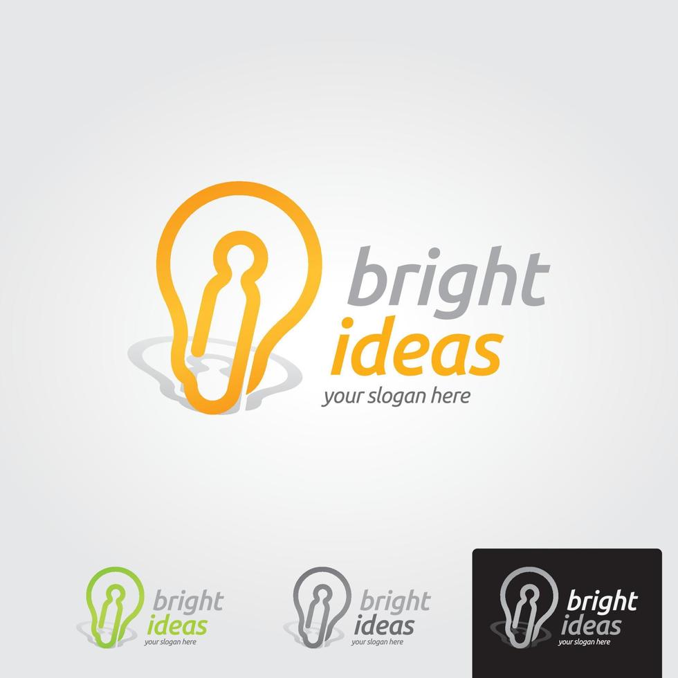 Logo-Vorlage für minimale Idee - Vektor