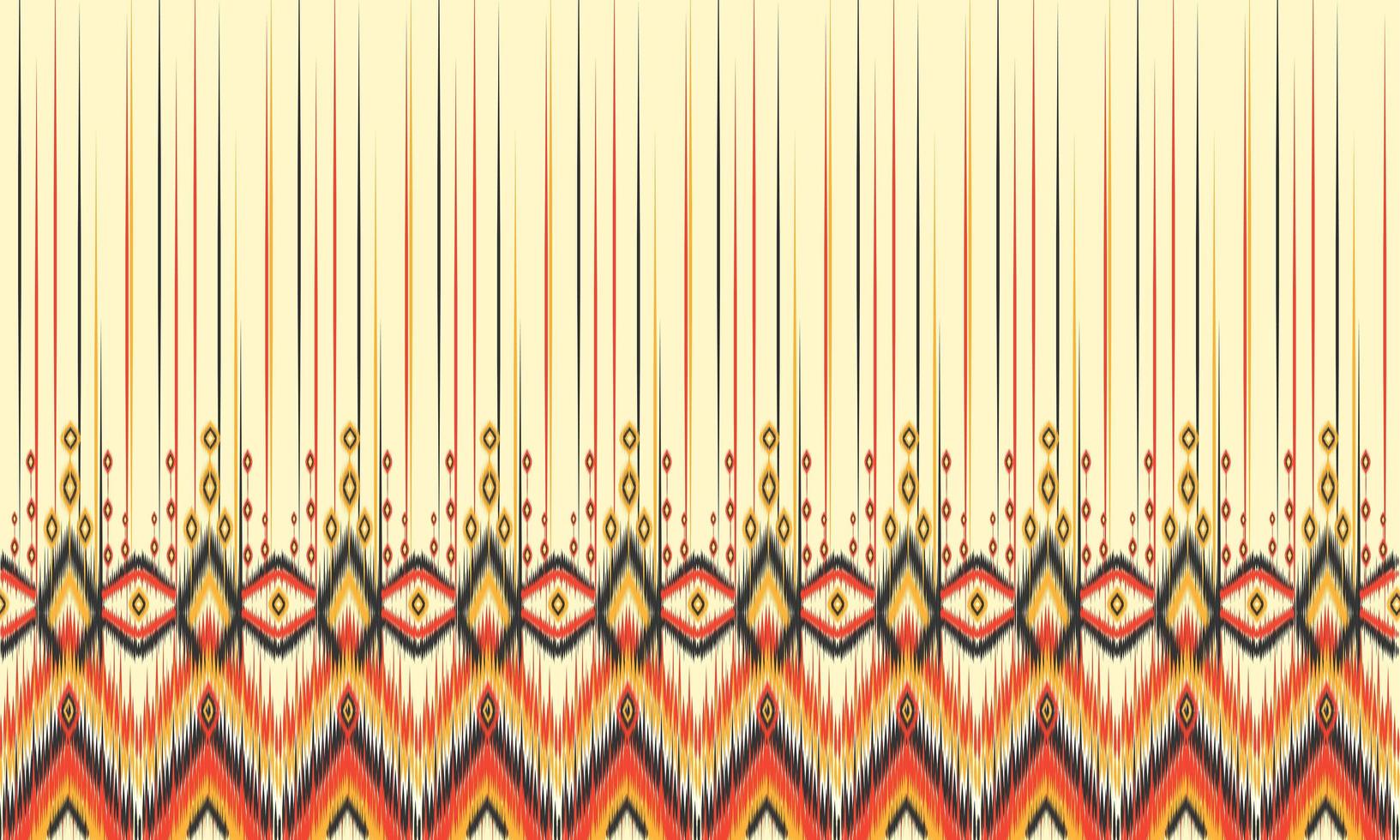 geometrisches ethnisches Ikat-Muster orientalisches traditionelles Design für den Hintergrund. vektor
