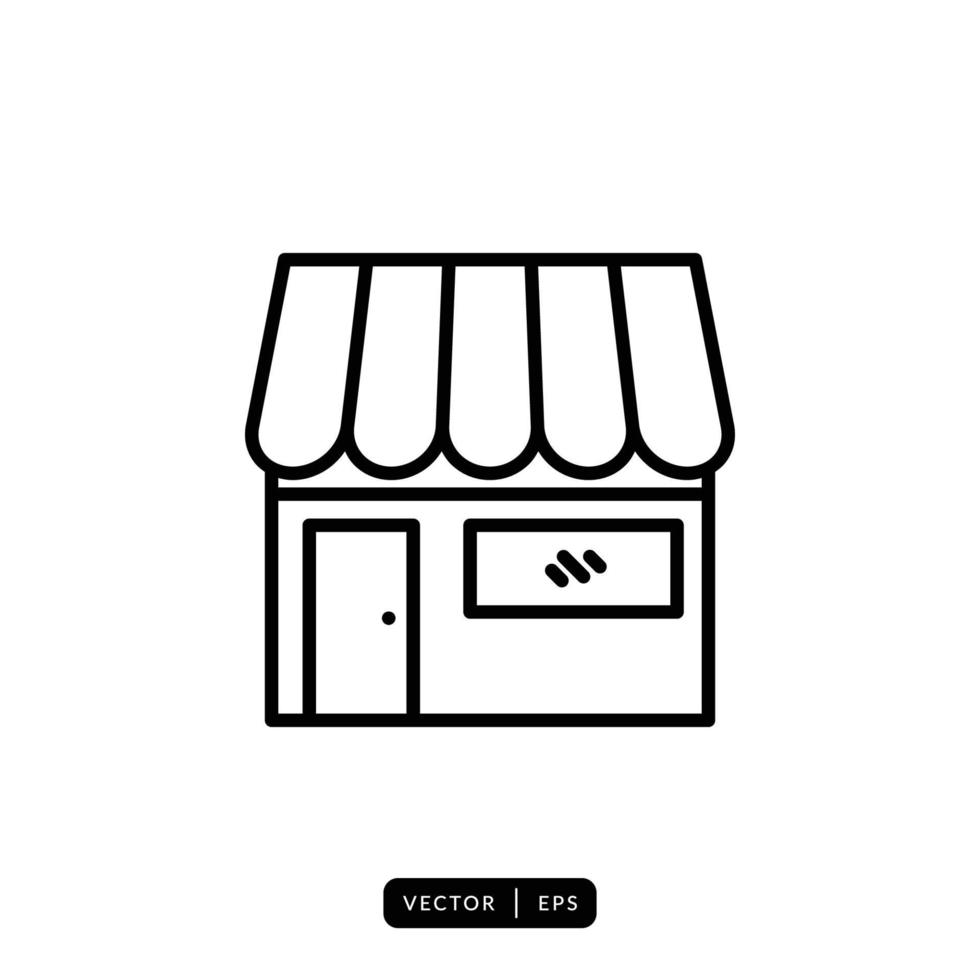 Shop-Icon-Vektor - Zeichen oder Symbol vektor