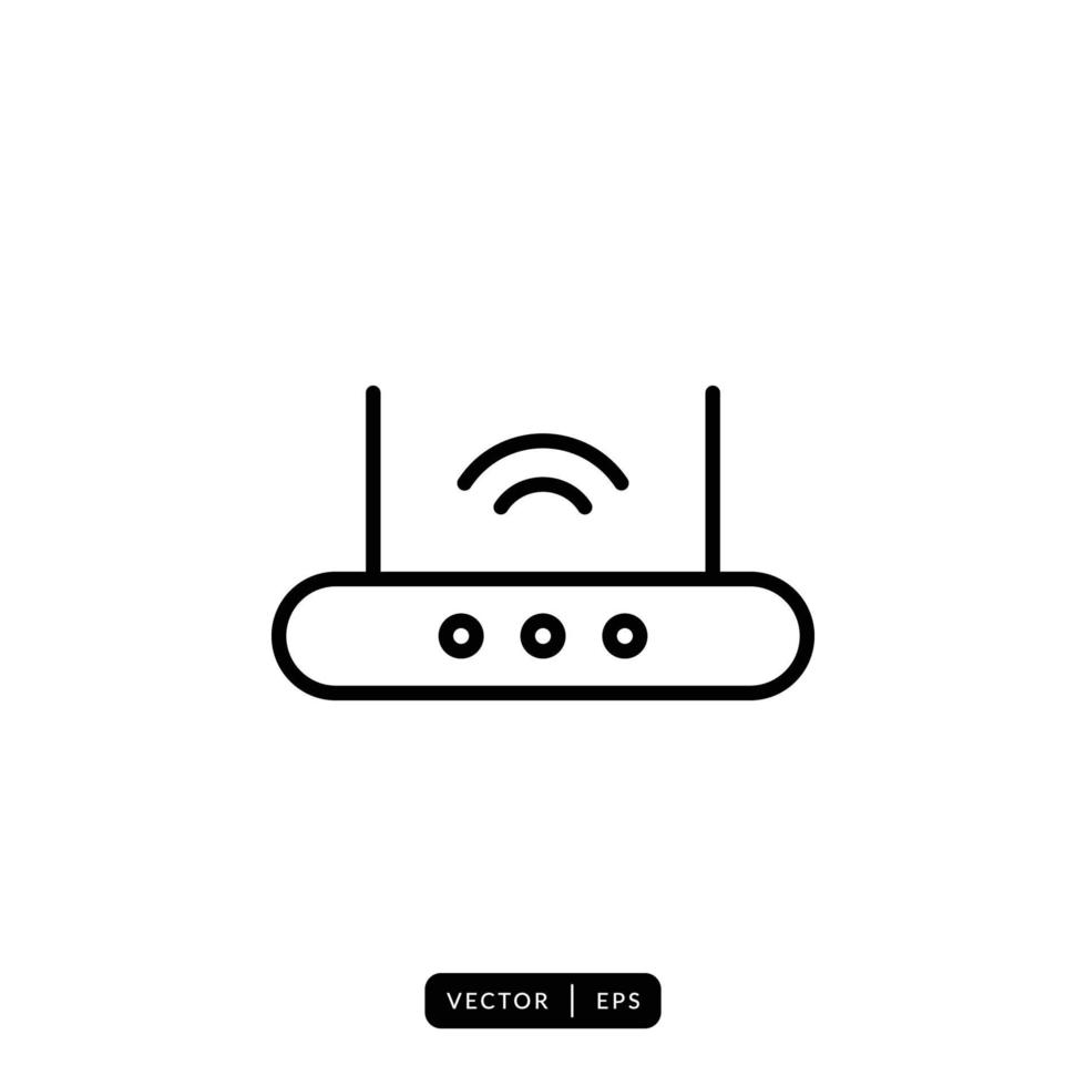 Router-Icon-Vektor - Zeichen oder Symbol vektor