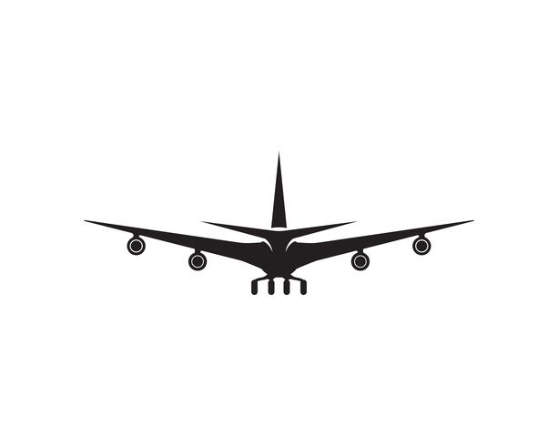 Flugzeug, Flugzeug, Airline-Logo-Label. Reise, Flugreise, Verkehrsflugzeugsymbol. Vektor-illustration vektor