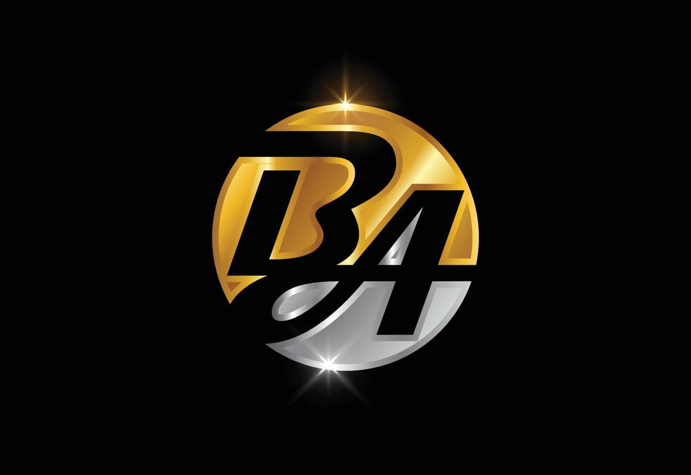 första bokstaven ba logotyp design vektor. grafisk alfabetsymbol för företagets företagsidentitet vektor