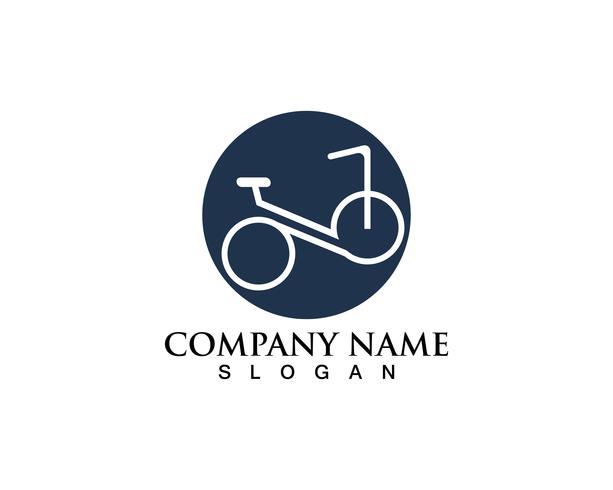 Cykellogotyp och symboler vektor