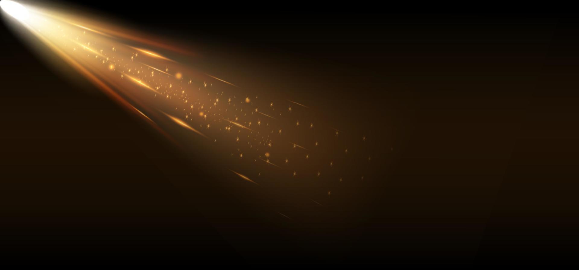 gul explosion av ljus vektor
