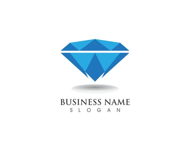 Diamant Logo Symbol Vektor Vorlage Symbol