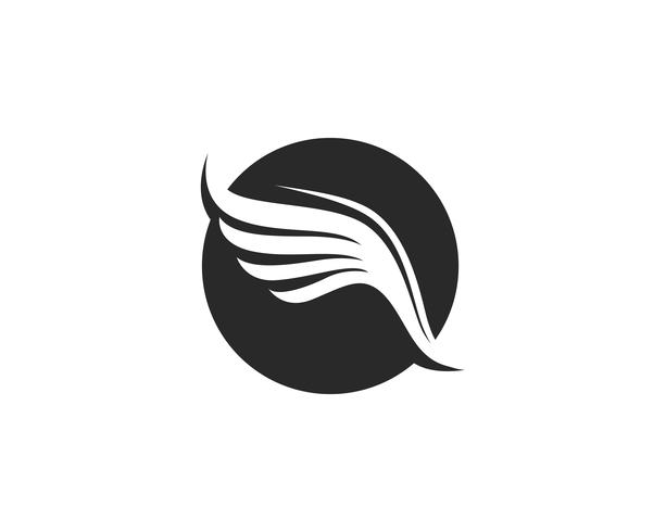 Falcon Wing Logo Mall vektor ikon design