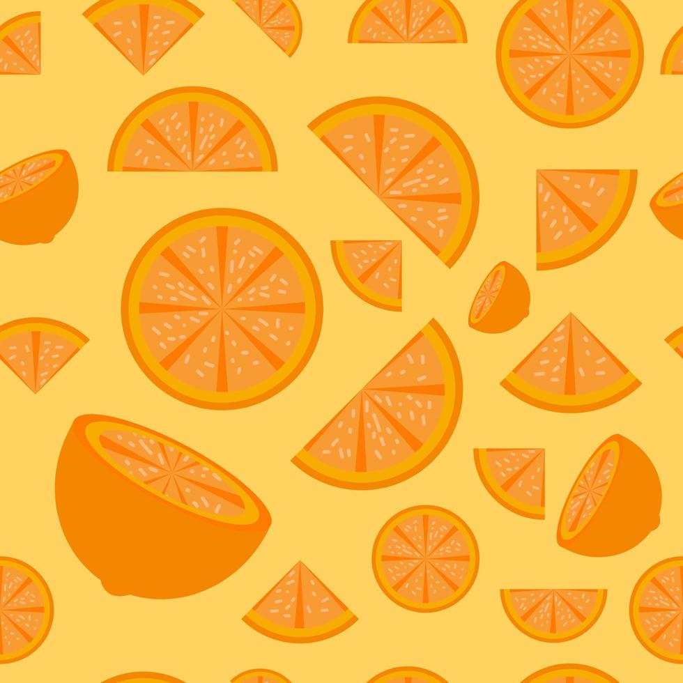 apelsiner seamless mönster perfekt för bakgrund eller tapeter vektor
