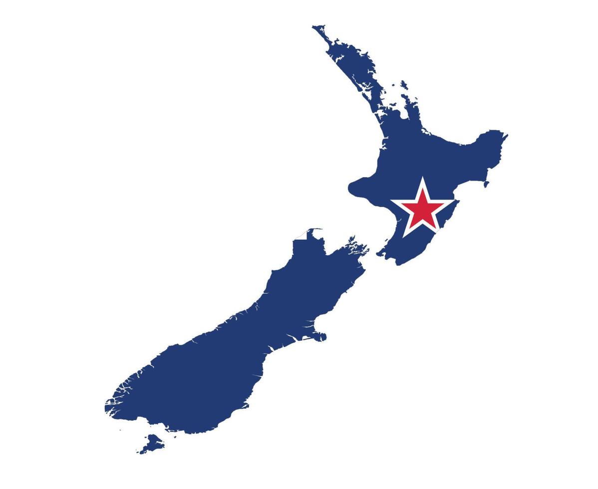 neuseeland flagge national ozeanien emblem kartensymbol vektor illustration abstraktes design element