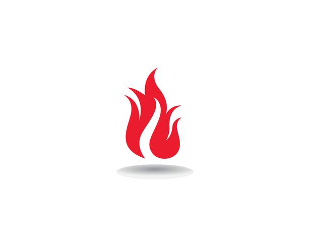 Feuer Logo Template-Vektorikone Öl-, Gas- und Energielogokonzept vektor