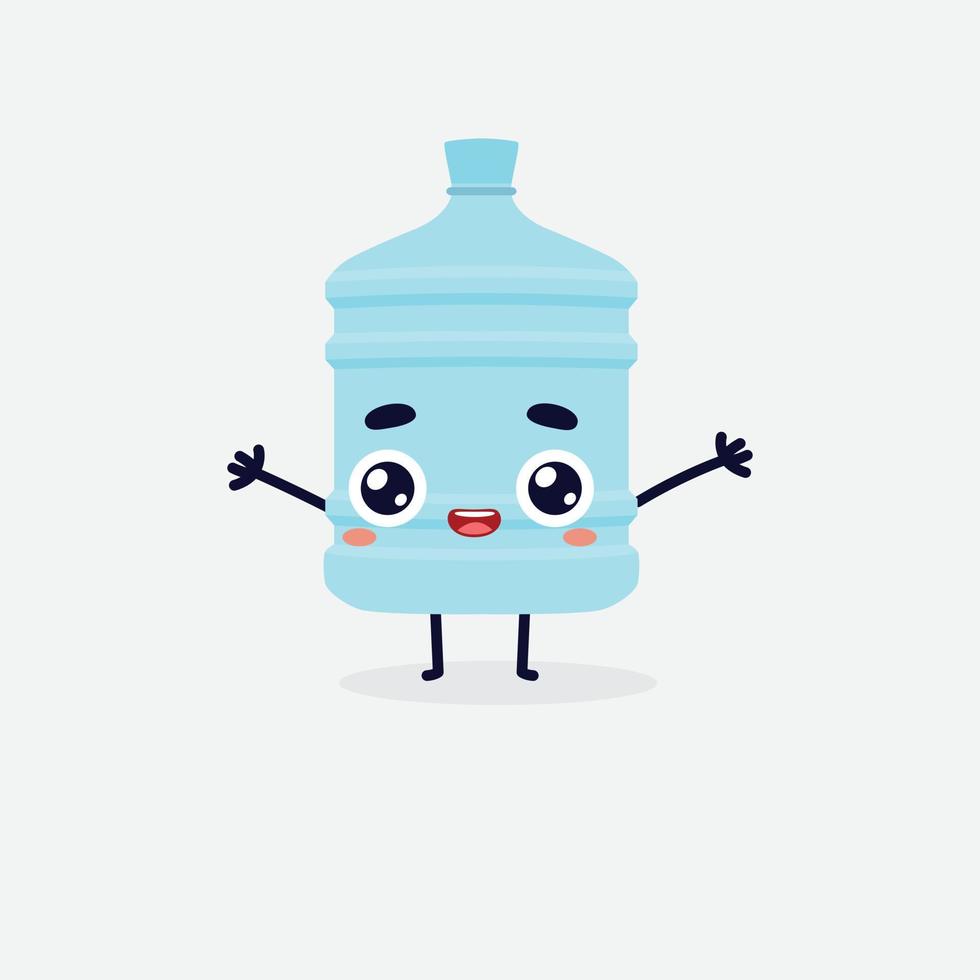 Wasser-Gallonen-Charakter. Gallone-Symbol. Gallone-Logo. Wasser. vektor