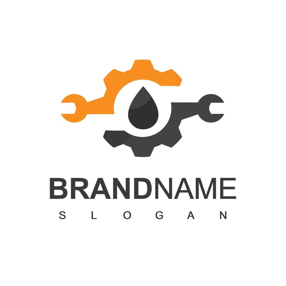 oljebolaget logotyp formgivningsmall vektor