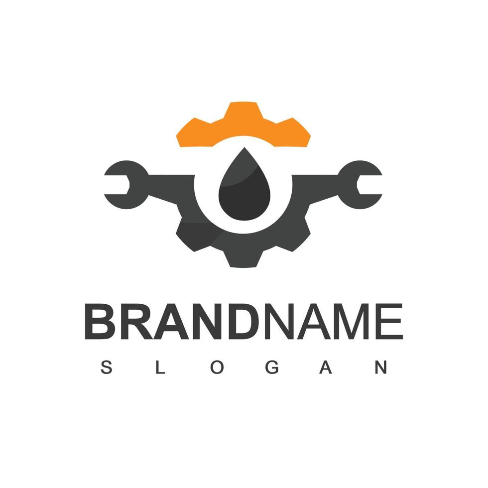 Logo-Design-Vorlage für Ölfirmen vektor