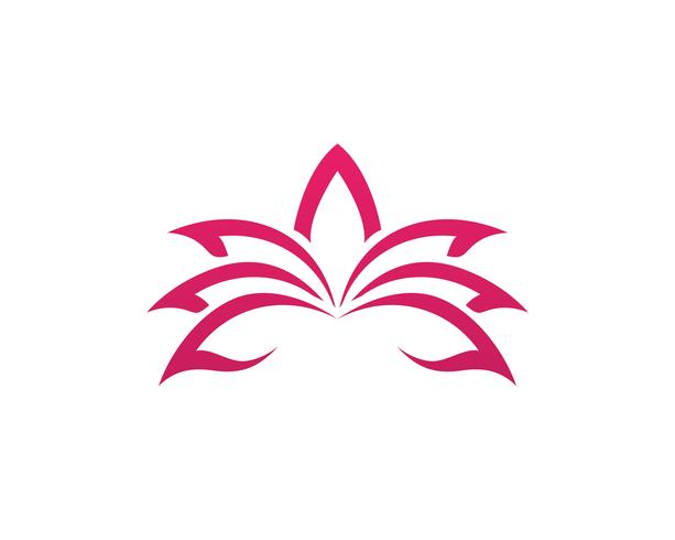 Lotus blomma logotyp och symboler vektor mall ikon
