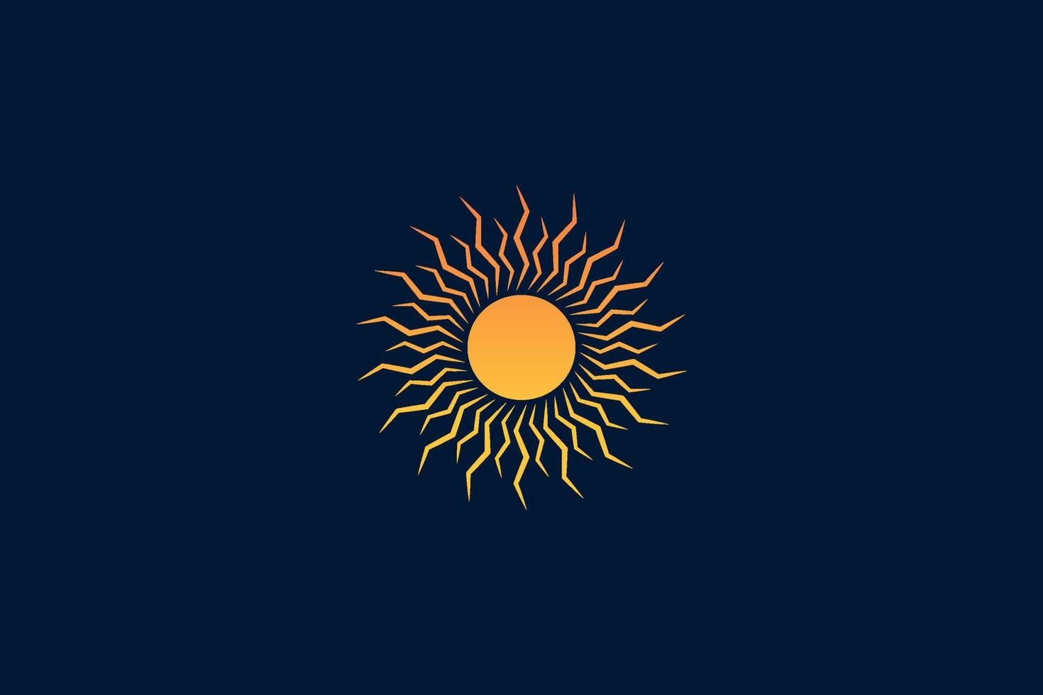 Sunburst-Logo-Design-Vorlage vektor