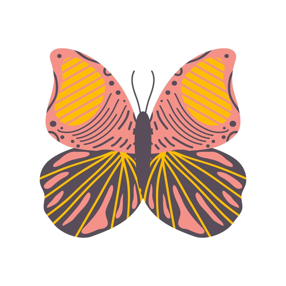 Schmetterling flaches Symbol vektor