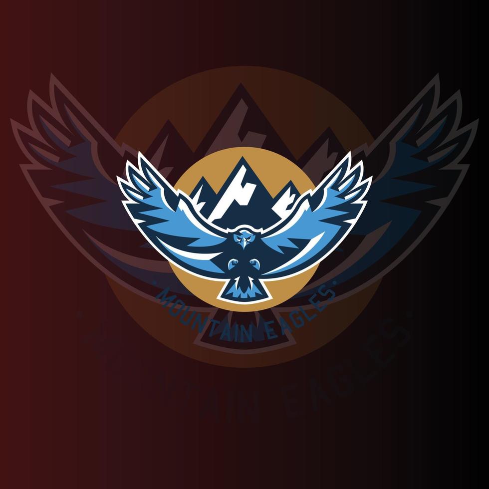 Eagle Hawks Team E-Sport-Gaming-Logo-Vektorvorlage. Gaming-Logo. Sport-Logo-Design vektor