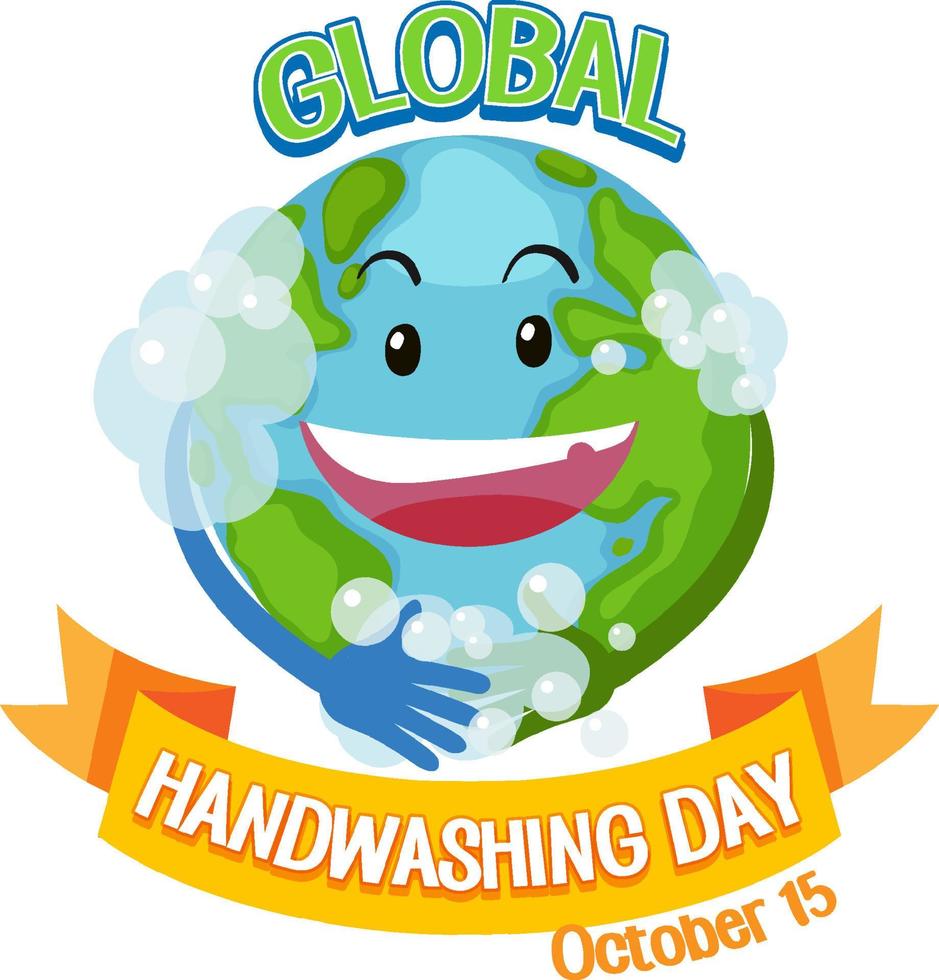 global handtvätt dag banner design vektor
