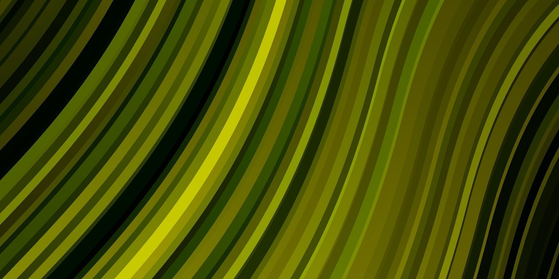 ljusgrön, gul vektorlayout med cirkelbåge. vektor