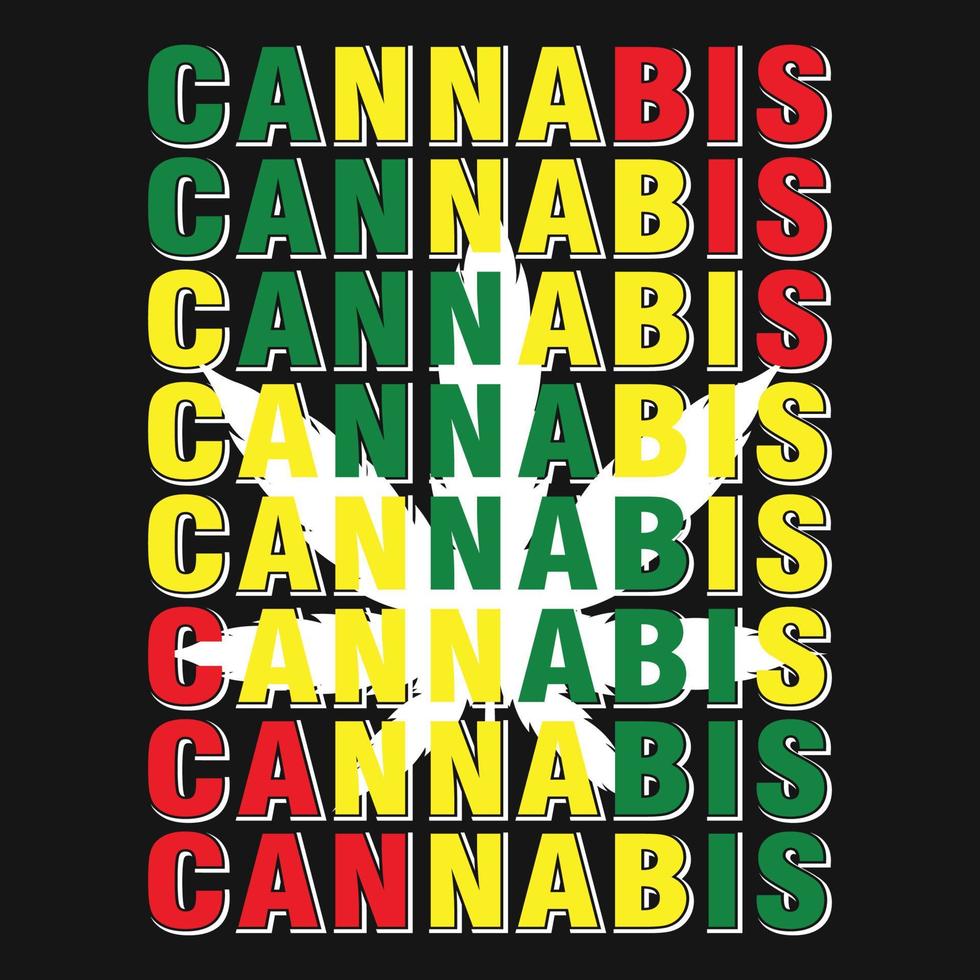 cannabis weed marijuana stoner t-shirt vektor