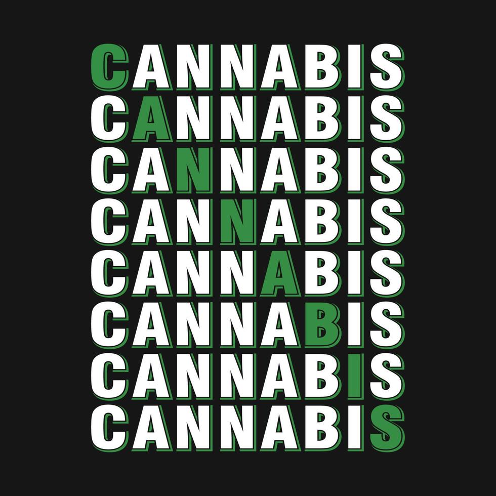 cannabis weed marijuana stoner t-shirt vektor