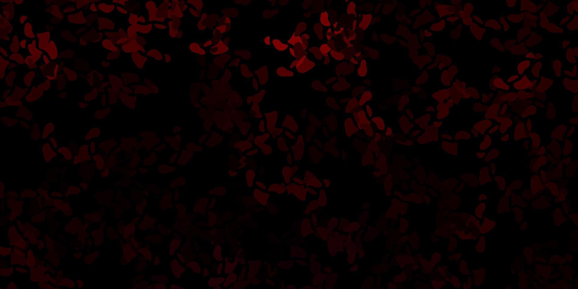 mörk röd vektor bakgrund med slumpmässiga former.
