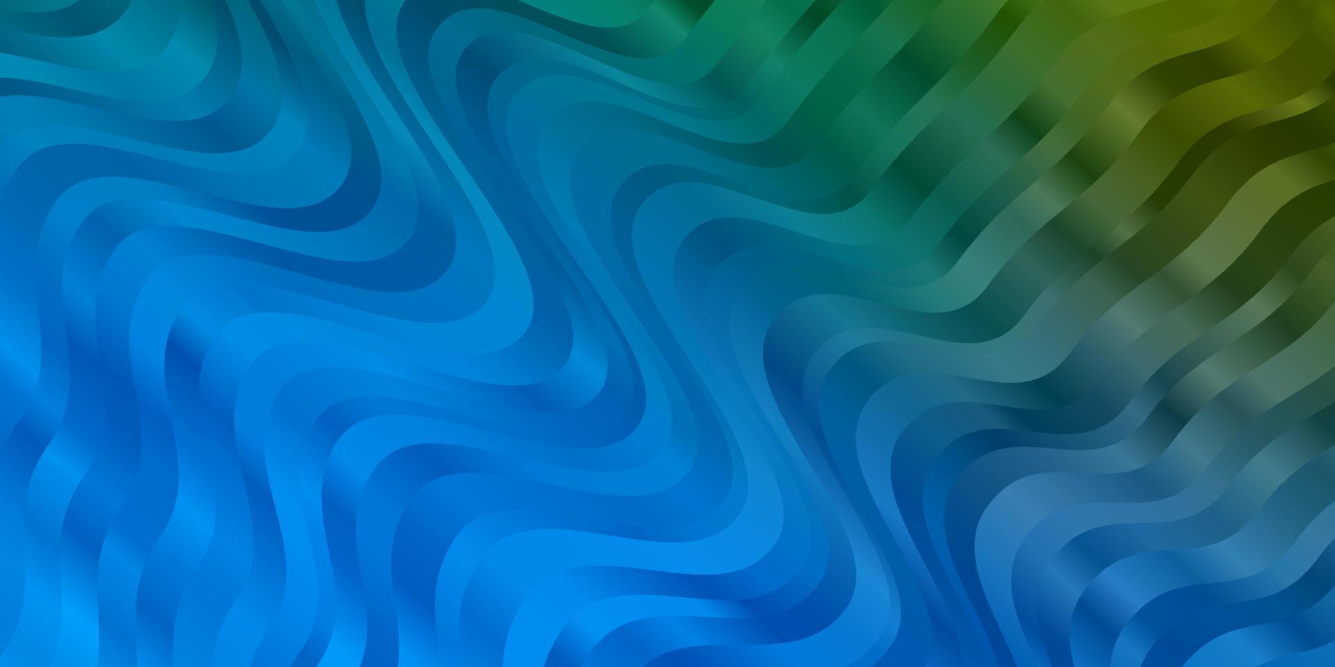 hellblaues, grünes Vektormuster mit Linien. vektor